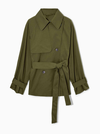 Cos Regular-fit short trench coat at Collagerie