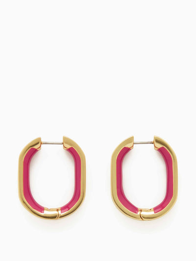 Cos Oval hoop earrings at Collagerie