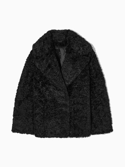 Cos Oversized faux shearling jacket at Collagerie