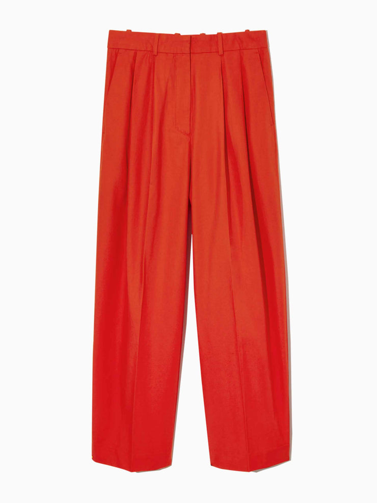 Red wide-leg trousers – Collagerie