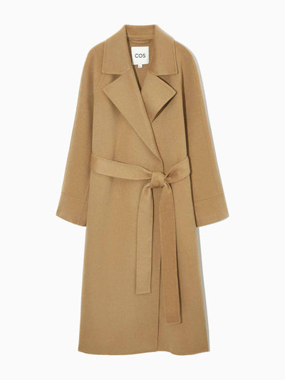 Cos Double-faced wool belted coat at Collagerie