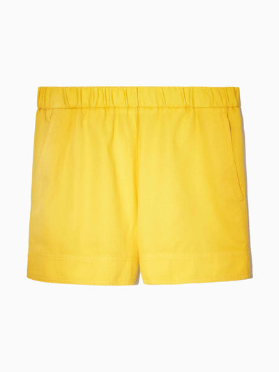 Cos Yellow elasticated waist shorts at Collagerie