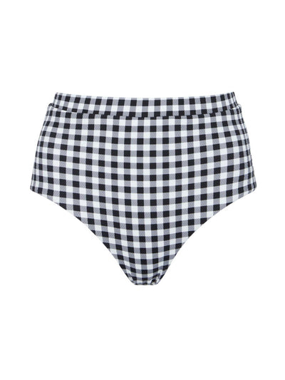 COSSIE+CO The Lucinda black gingham bikini bottoms at Collagerie