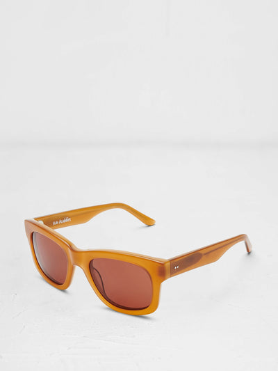 Sun Buddies Orange acetate wayfarer sunglasses at Collagerie