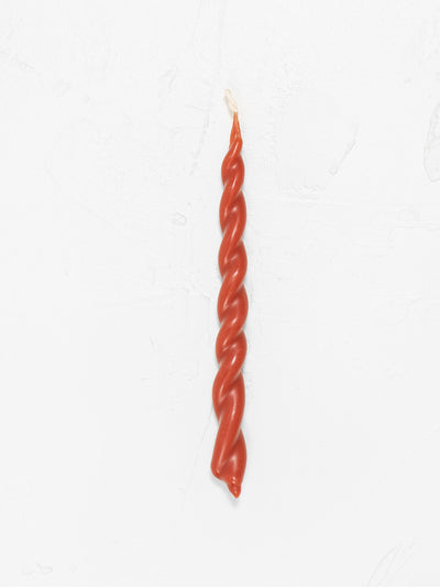 Wax Atelier Red twisted candle at Collagerie