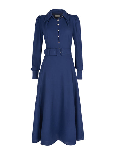 Beulah London Ahana Navy Dress at Collagerie