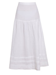 White maxi carmen skirt