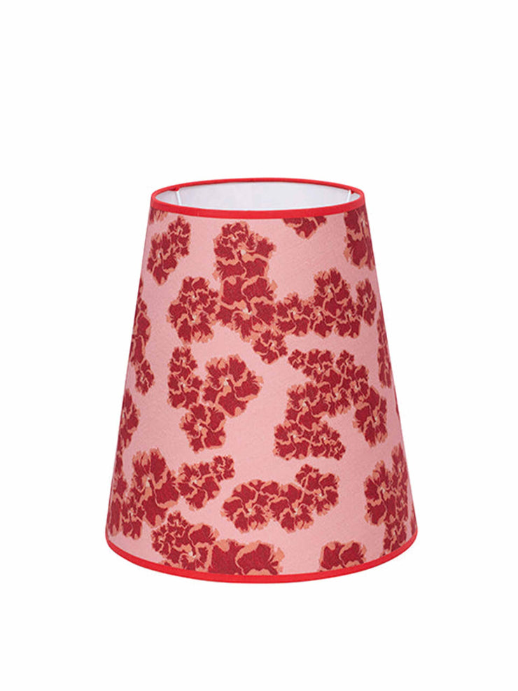 Pink floral printed lampshade