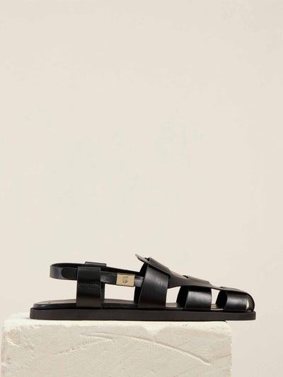 Dear Frances Black sandals at Collagerie