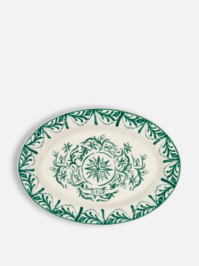 Dior Green oval platter at Collagerie
