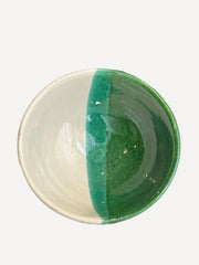 Blue and white Iris - large ripple plate