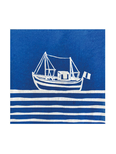 Francoise Paviot Fishing boat napkins (set of 20 ) at Collagerie