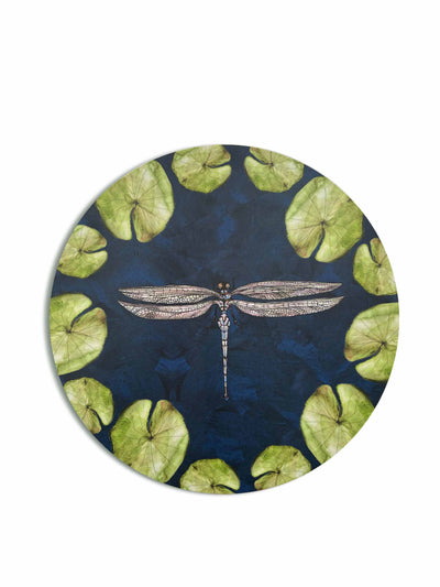 Bertioli By Thyme x Bell Hutley Dragon fly and water lilies placemat at Collagerie