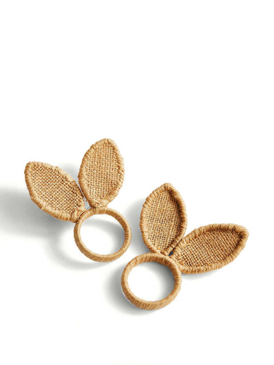 Dunelm Woven bunny napkin rings (set of 2) at Collagerie