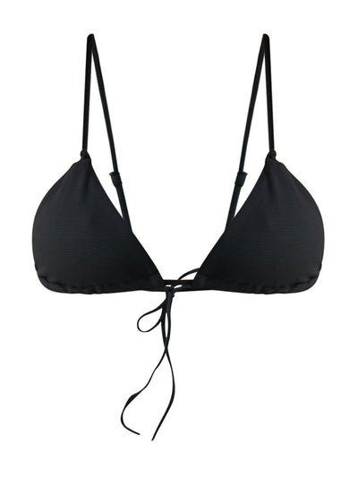 Casa Raki Dafne black triangle bikini top at Collagerie