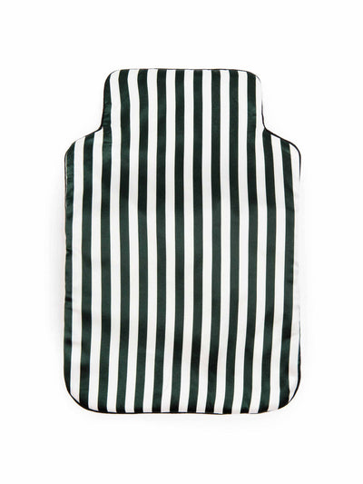 Emilia Wickstead Green and ivory stripe hot water bottle cover at Collagerie