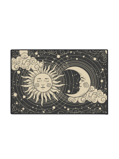 ChilyPrints Sun and moon doormat at Collagerie