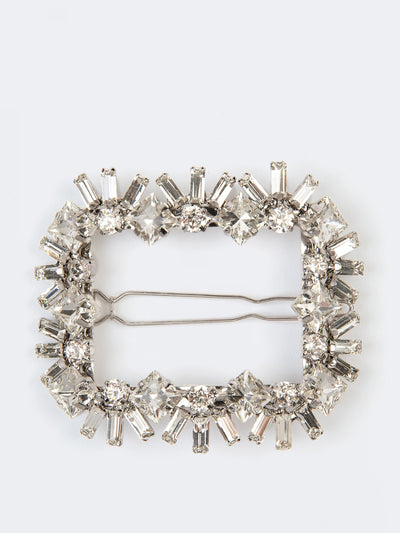 Emilia Wickstead Felicity interlocking crystal hair clip at Collagerie
