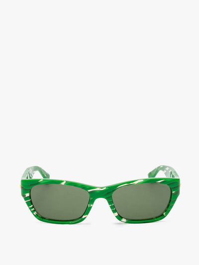 Bottega Veneta Green patterned sunglasses at Collagerie