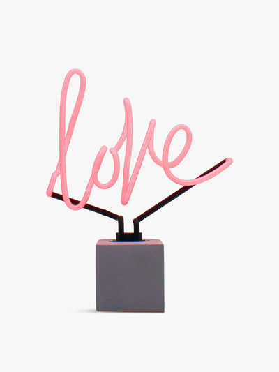 Locomocean Concrete base 'Love' light at Collagerie