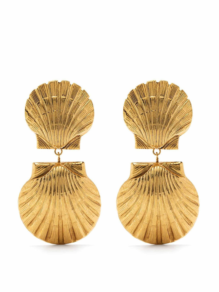 Shell drop earrings
