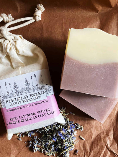 Fifield Road Apothecary Spike and lavender soap bar at Collagerie