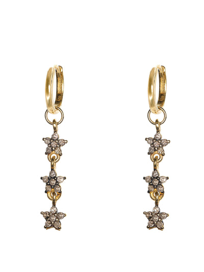 Kirstie Le Marque Daisy diamond drop earrings (two lengths) at Collagerie