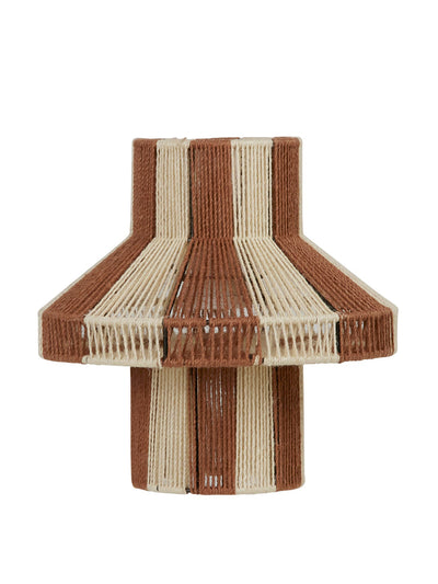 Broste Copenhagen Brown striped lamp shade at Collagerie