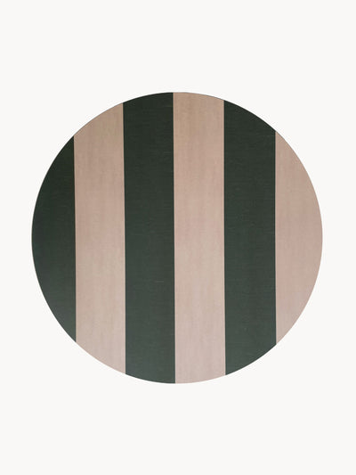 Amuse La Bouche Forest Green Striped Placemat at Collagerie