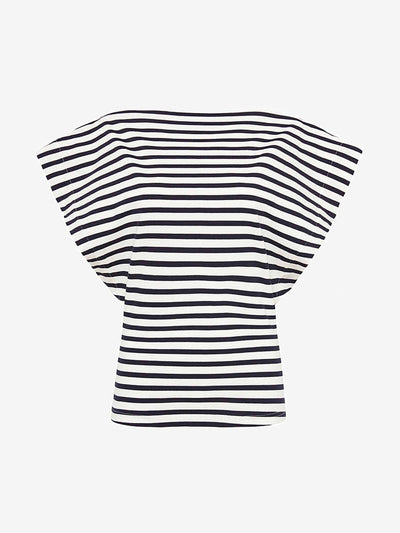 The Frankie Shop Striped boat neck top at Collagerie