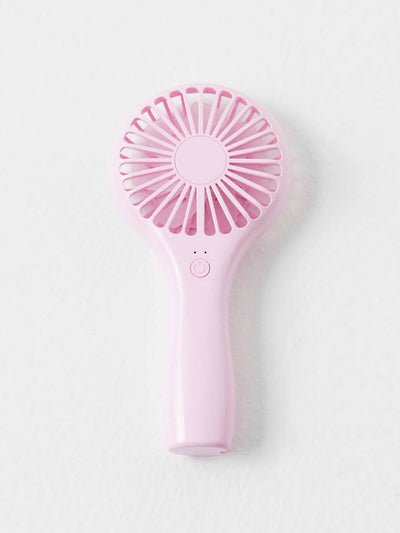 Free People Light pink handheld fan at Collagerie