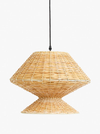 French Connection Rattan ceiling light at Collagerie