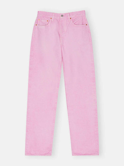 Ganni Pink 501 jeans at Collagerie