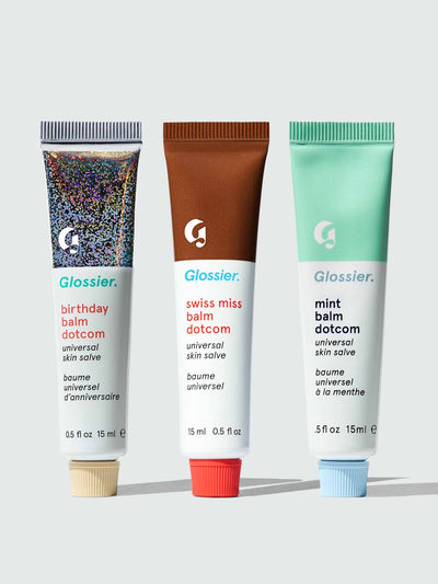 Glossier Lip balm trio at Collagerie