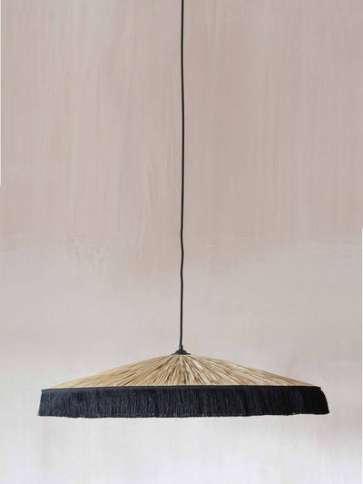 Graham And Green Raffia tassel pendant light at Collagerie