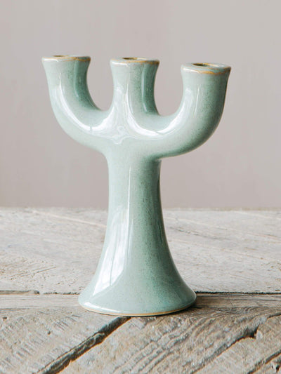 Graham and Green Stoneware three candle holder at Collagerie