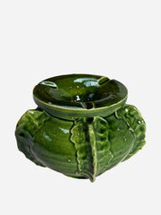 Green cactus ashtray