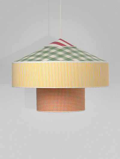 Gropius Lamps Multicoloured check lamp at Collagerie