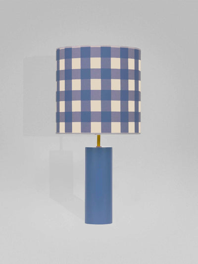 Gropius Lamps Blue check lamp at Collagerie