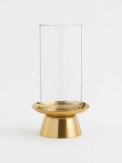 H&M Metal and glass candle holder at Collagerie
