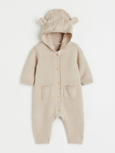 H&M Knitted cotton all-in-one suit at Collagerie