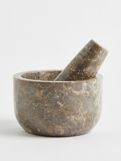 H&M Home Marble pestle and mortar at Collagerie