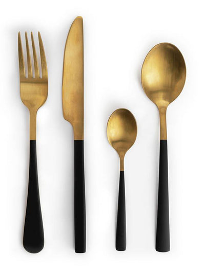 Habitat Two tone stainless steel cutlery (16-piece set) at Collagerie