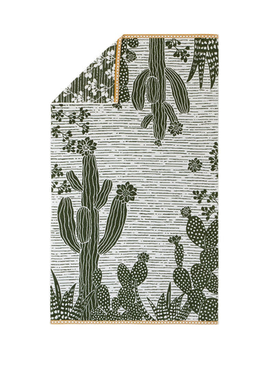 Alexandre Turpault Reversible cactus  beach towel at Collagerie