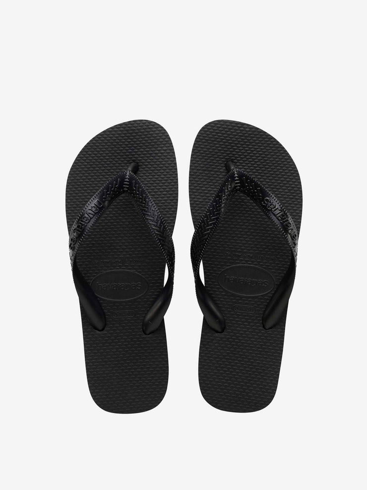 Black eco flip flops