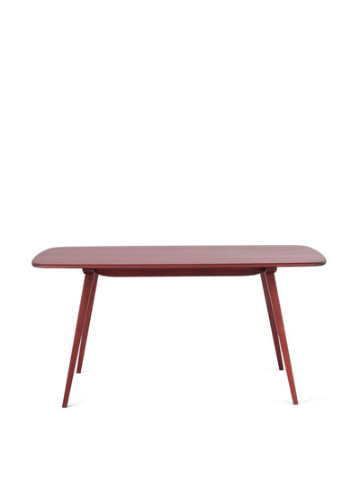 L.Ercolani Ash plank table in vintage red at Collagerie