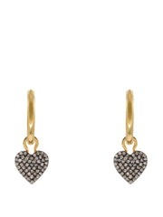 Diamond heart hoops Earrings Kirstie Le Marque    - Collagerie