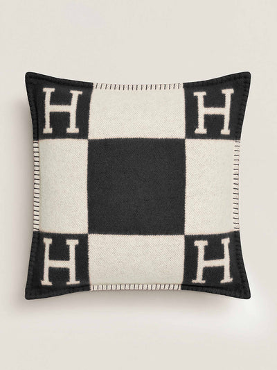 Hermès Avalon black and white pillow at Collagerie