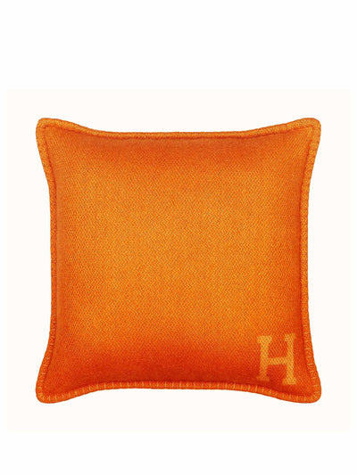 Hermès Orange cushion at Collagerie
