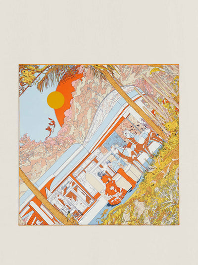 Hermès Printed silk scarf at Collagerie